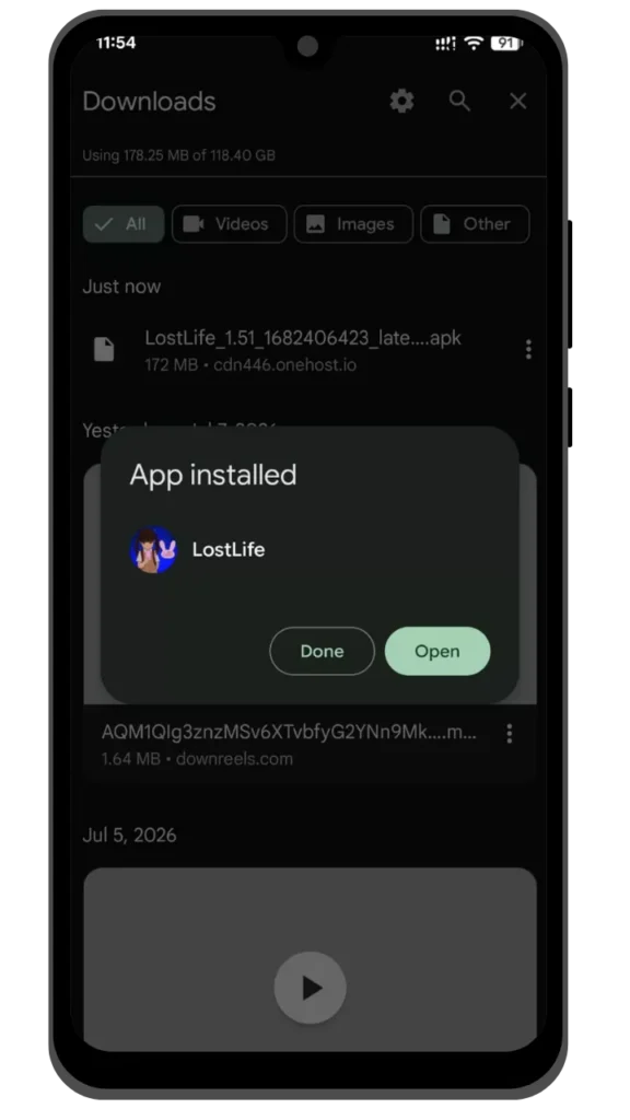 Lost Life Downloading